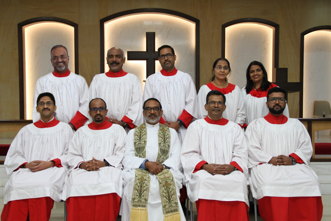 Choir Committee 2022-23 with Rev. Shaji Jacob Thomas